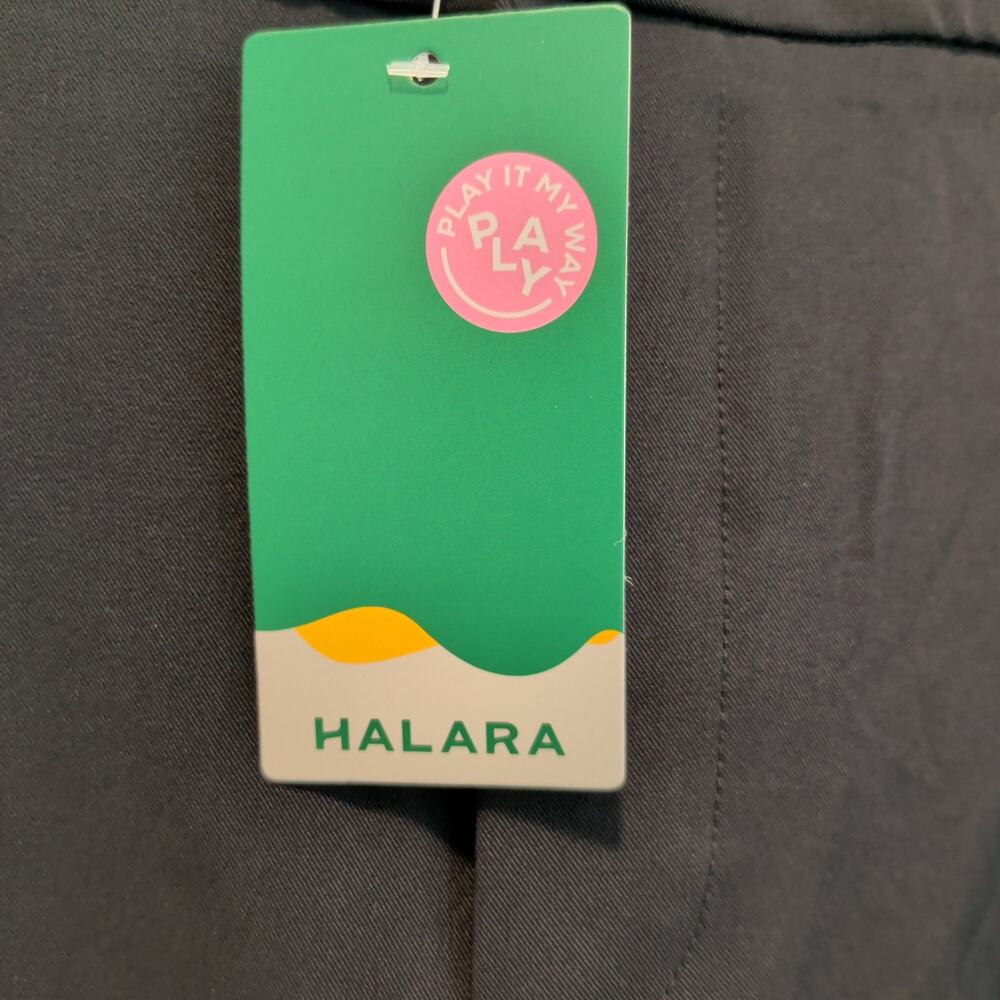 NWT Halara Sz XL Black Elastic Waist Cropped Dress Pant Pull On High Waist Flowy - Picture 5 of 6